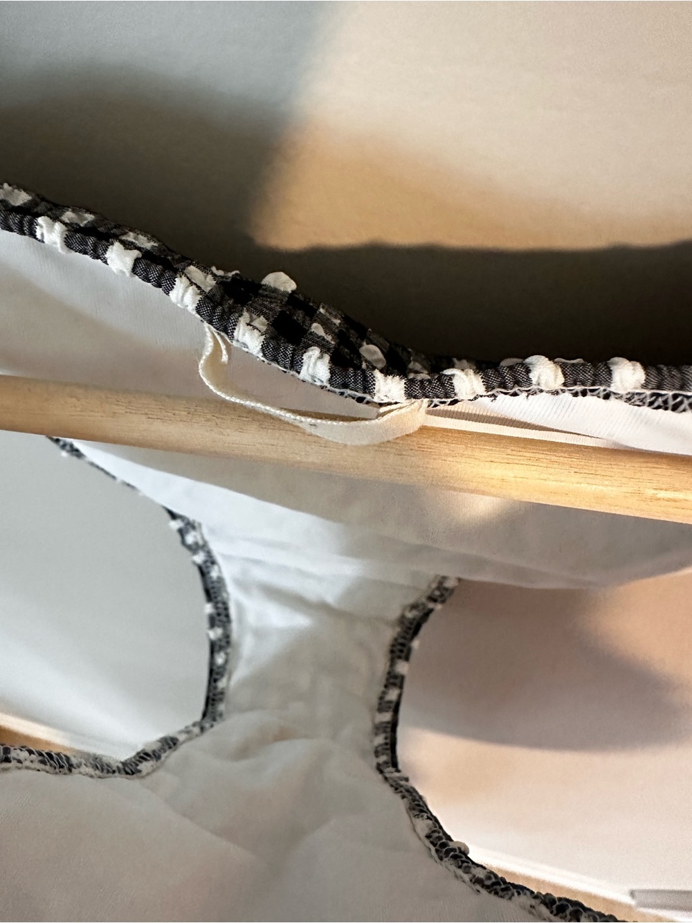 Sezane YSE Women’s Black & White Gingham Tie Bikini Top and Bottom. Size 34 - Picture 8 of 8